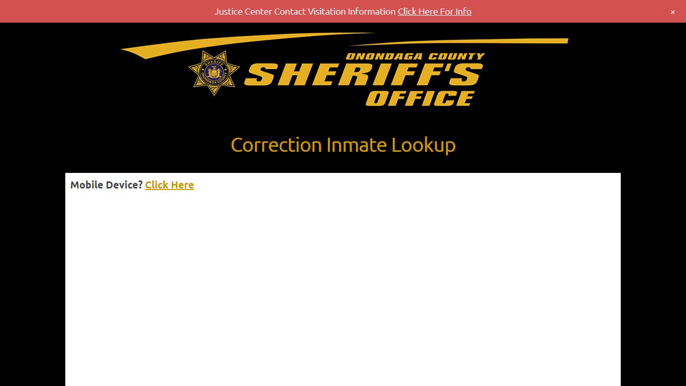 Correction Inmate Lookup – Onondaga County Sheriff's Office